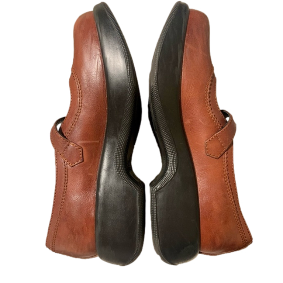 Dansko EUC Platform Leather Mary Janes Brown Clogs Shoes Eu Size 39 US 8 1/2 -9 - Picture 3 of 14